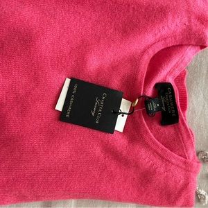 Pretty in Pink Charter Club Cashmere sweater